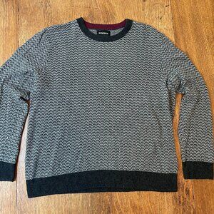 Bonobos Wool Sweater - XL, Black & Grey
